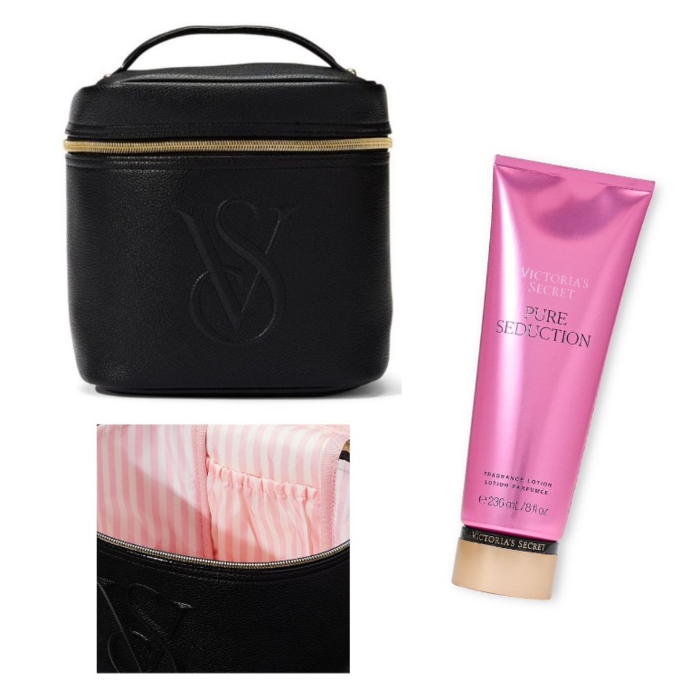Victoria's Secret Large Cosmetic Bag and Lotion